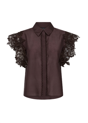 Molly 3D lace skjorte top Mulch Copenhagen Muse 